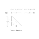 Corner Bathroom Shelf, Organizer, 32cm, Matt Black, Logic Collection