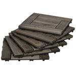 27 Pcs Charcoal Grey Outdoor Flooring Tiles, 2.5㎡ Pack