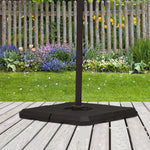 Set Of 4 Parasol Base, Up To 120kg, Black