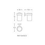 Toothbrush Holder Tumbler, Matt Black, Wall-mounted, Start Collection