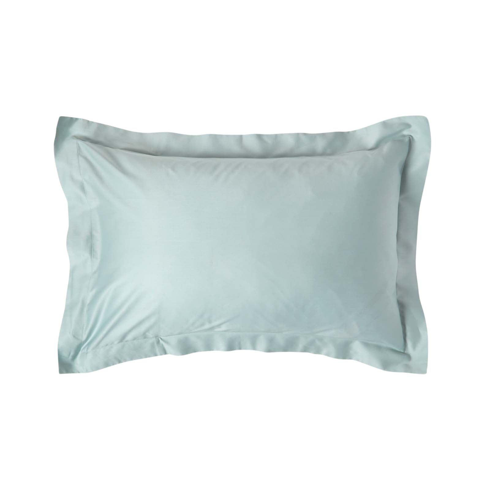 Organic Cotton Oxford Pillowcase 400 Tc | 48 x 74cm | Duck Egg Blue