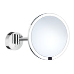 Chrome Shaving Make Up Led Mirror Usb Charging 7x Magnify | Polished Chrome
