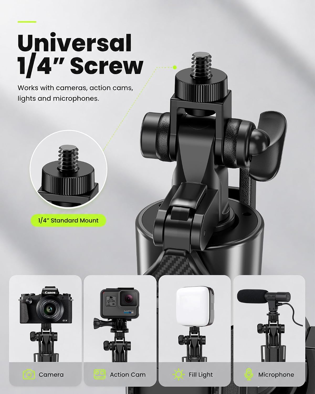 HYGRAD BUILT TO SURVIVE Magnetic Selfie Stick Tripod 360° Mobile Phone Holder Stand - Bluetooth Remote