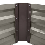 Galvanized Steel Square Raised Garden Bed Planter Box