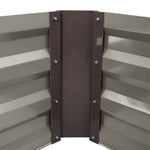 Galvanized Steel Square Raised Garden Bed Planter Box