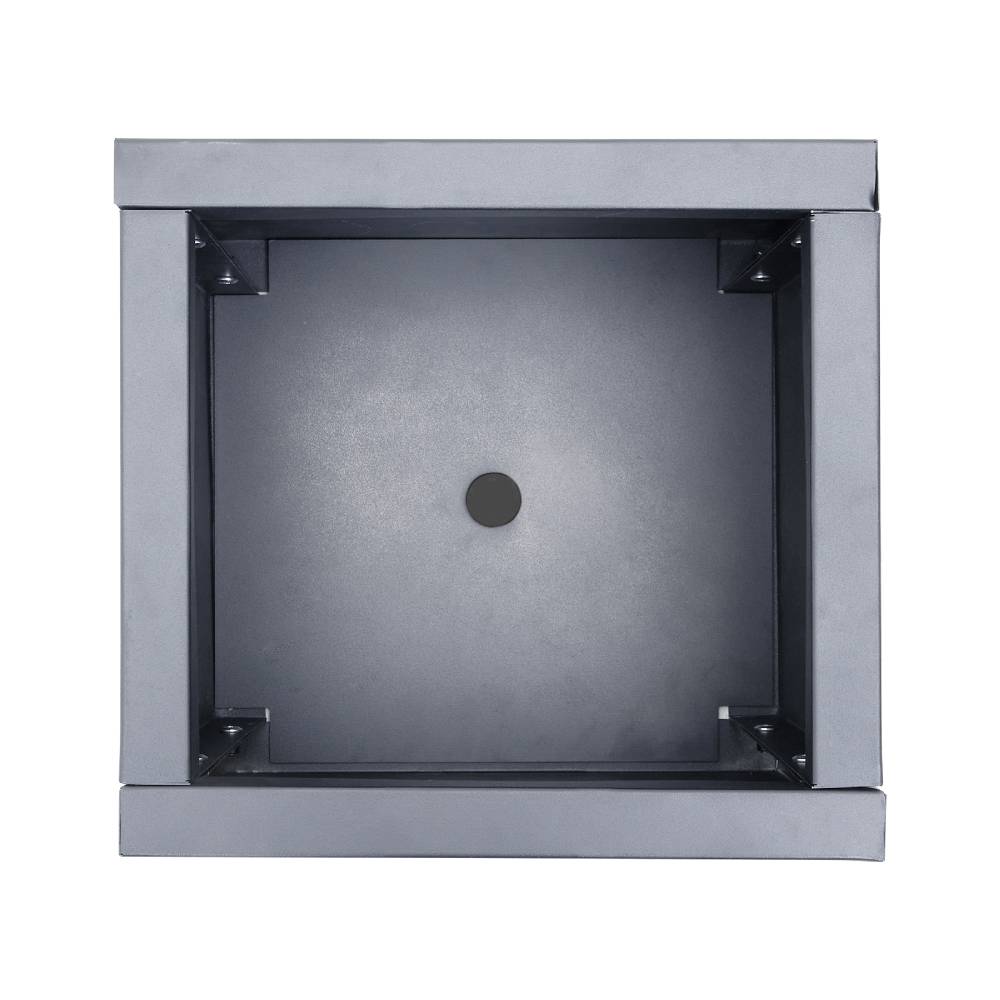 Zinc Galvanized Steel Planter Box With Drainage Hole –square Raised Planter Box Outdoor Balcony Garden Trough Pot | Small | Anthracite Grey