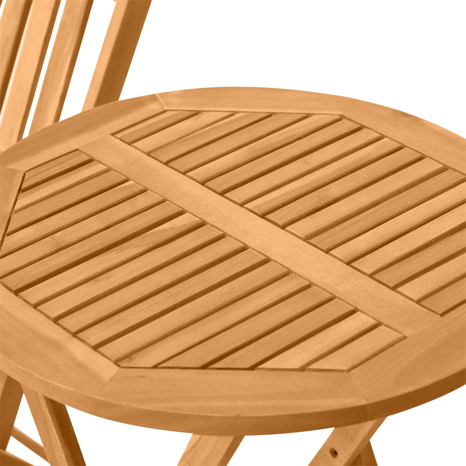 Folding Patio Bistro Set Of 3 Dining Table Set With 2 Chairs