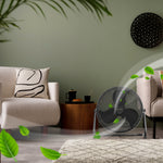 14/16/20" Circular Floor Fan - Powerful Air Cooling Fan With 3 Speed Settings | 20" | Black