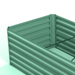 Galvanised Steel Outdoor Raised Bed W/ Reinforced Rod | Green