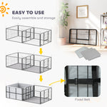 7 Panel Whelping Box For Dogs, Dog Playpen With Whelping Pads