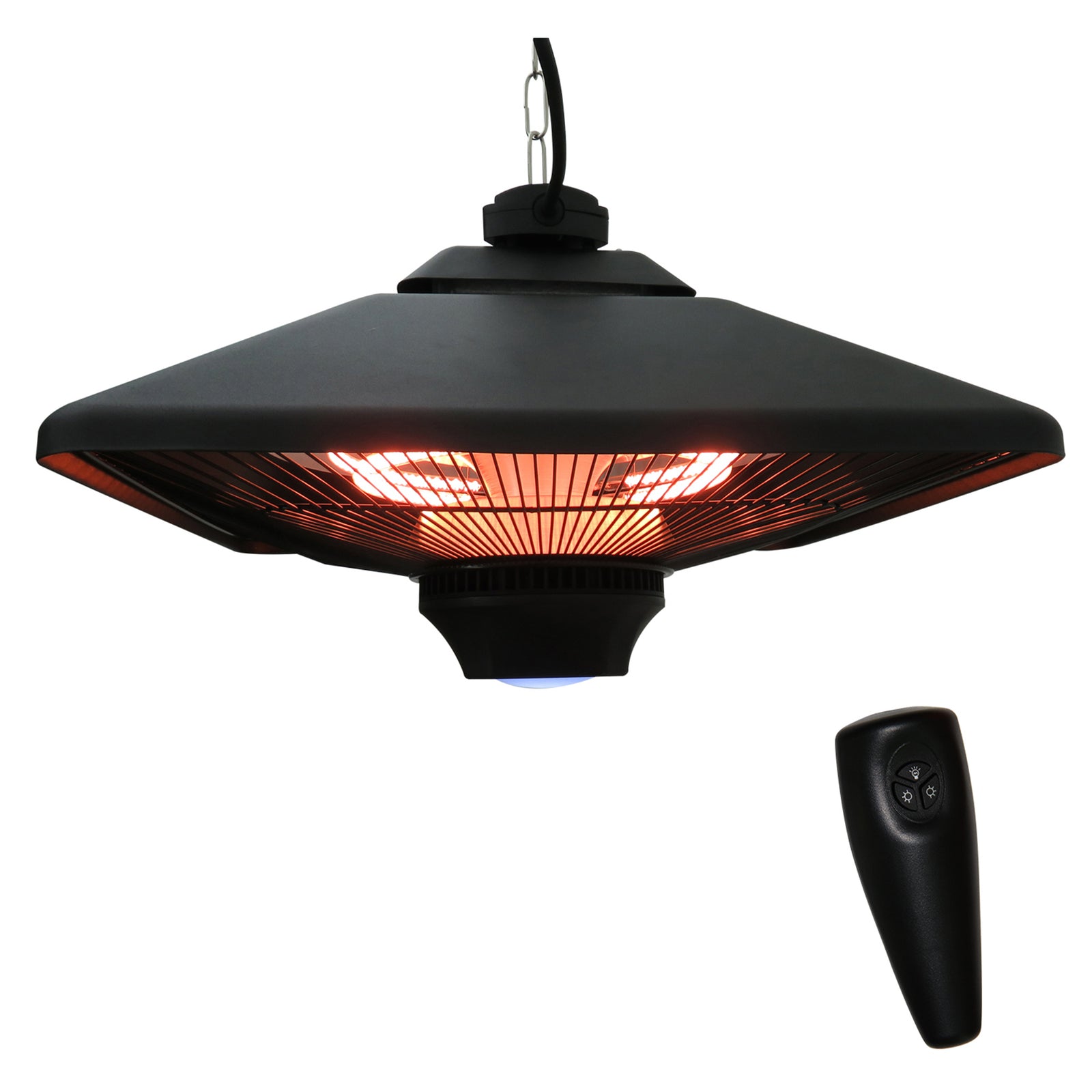 Electric Hanging Heater 2000w Halogen, Aluminium