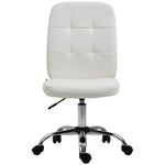 Curved Back Office Chair Adjustable | White
