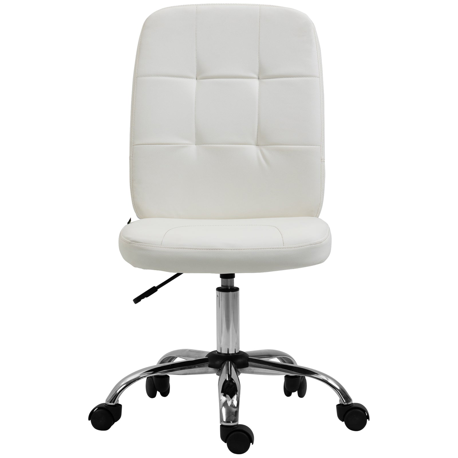Curved Back Office Chair Adjustable | White