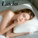 Lavio Contour Pillow Memory Foam For Neck Support Pressure Relief Hypoallergenic