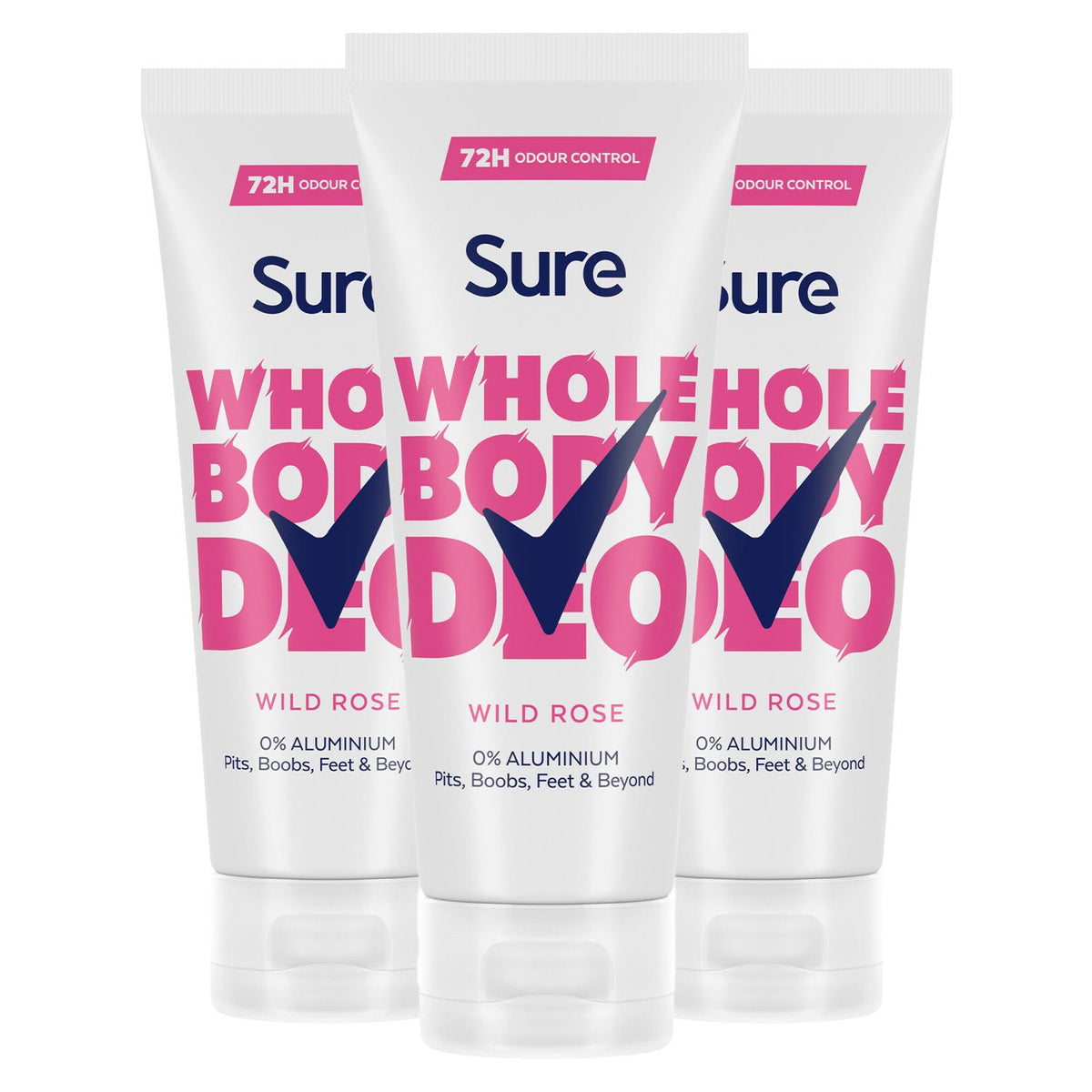 Fresh Citrus Whole Body Deodorant Stick Aluminium Free 50ml, 3 Pack | Set of 3