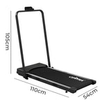 Centra Treadmill Running Machine Folding Walking Pad 4 In 1 Bluetooth Led Remote