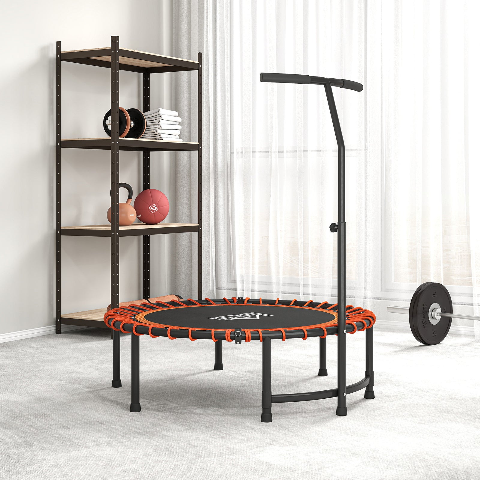 Trampoline Outdoor Bouncer Jumper Adjustable Handle | Orange