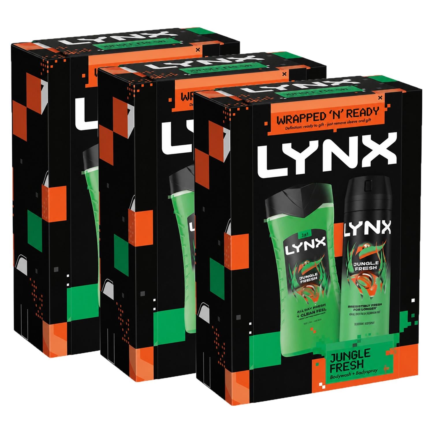 Jungle Fresh Duo Gift Set: Body Wash & Body Spray | Set of 3