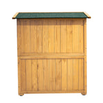Outdoor Solid Wood Storage Cabinet Garden Tool Shed