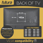 Tv Wall Bracket Mount For 32-75 Inch Tvs, Tilt, Swivel & Rotation, Universal Flat & Curved Tvs, Vesa Max 600x400mm 45kg Max