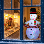 Outsunny Christmas Blow Up Snowman With Colourful Led Light
