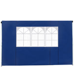 Gazebo Replacement Exchangeable Side Wall Panels W/ Window | Blue