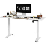 Height Adjustable Electric Standing Desk Preset | White