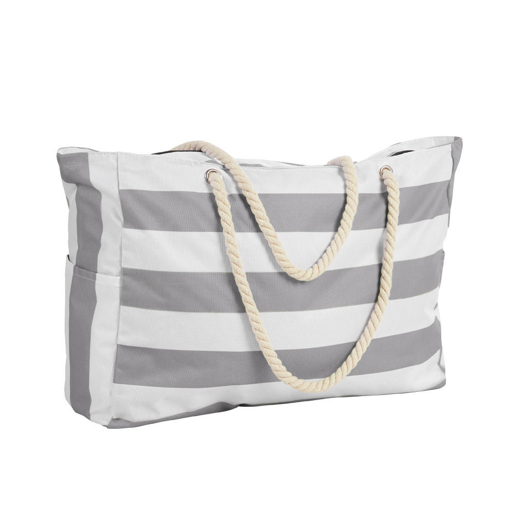 Polyester Large Capacity Tote Bag Beach Bag | Grey