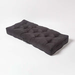 Faux Suede 2 Seater Booster Cushion | 50cm x 100cm | Black