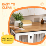 Dog Cage Table W/ Lockable Door, For Large Dogs