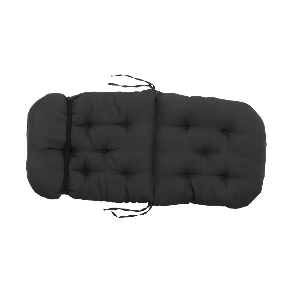 Rocking Chair Tufted Seat Pad Non-slip Seat Cushion | Dark Grey