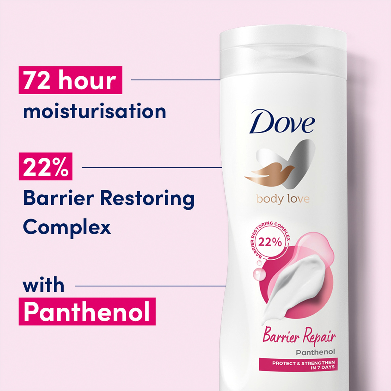 Body Love Body Lotion Barrier Repair Panthenol Protect & Strengthen 6x400ml