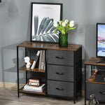 Chest Dresser Tower With 3 Drawers Storage Cabinet Organizer | One Size | Black