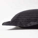 Egyptian Cotton Satin Stripe Oxford Pillowcase 330 Tc | 48 x 74cm | Black