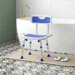 Shower Stool For Elderly Disabled Adjustable Shower Stool | One Size | Blue