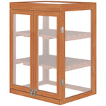 Mini Wood Greenhouse Cold Frame Plant Box (3 Types) | Orange