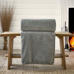 Windsor Heavyweight Coco Plush Throw | 130cm x 180cm | Charcoal