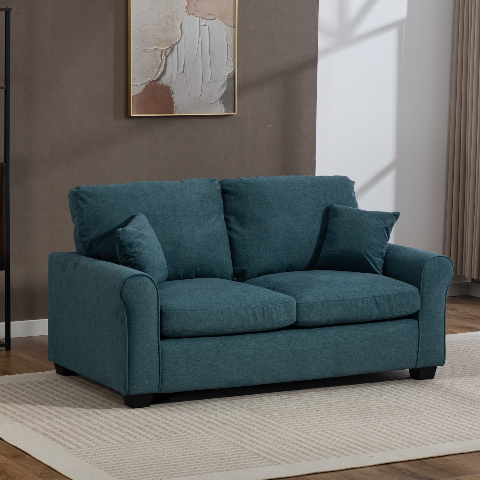 Lewiston Fabric Pull Out Sofabed | Teal