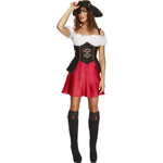 Pirate Wench Costume, With Dress | Large