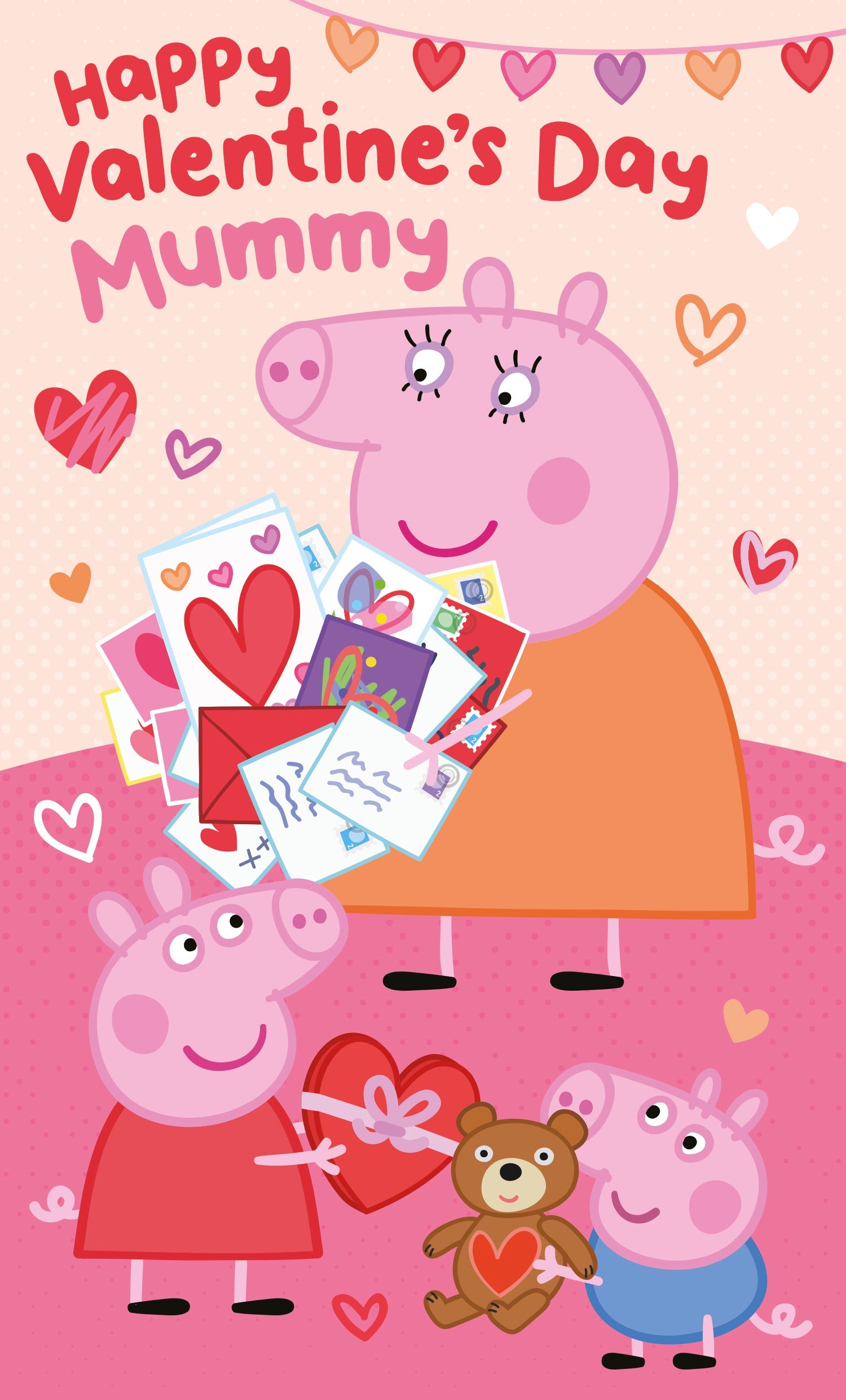 Peppa Pig Mummy' Valentine's Day Card Official Product