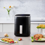4.7l Compact Air Fryer 8 Preset Cooking Modes, Smart Touch Controls, And Quick Healthy Meals | Black