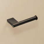 Toilet Roll Holder, Black Matt, Wall-mounted, 8,5 Cm. Collection Bwc
