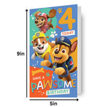 Age 4 Sticker Birthday Card Official Product