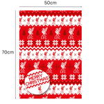 Liverpool FC Christmas Gift Wrap, 2 Sheet 2 Tag, Official Product