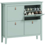 4 Drawer Shoe Cabinet For Hallway | Green