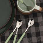 Tea Spoons Set Porelain Bar 18/8 Stainless Steel 4pc Teaspoon Set Turquoise | Turquoise