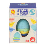 Tiger Tribe Eco Stack & Pour Bath Egg - 7 Pcs Stacking Bath Toy