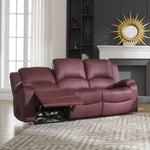 Glendale 3 Seat Electric Reclining Sofa | 3 | Burgundy
