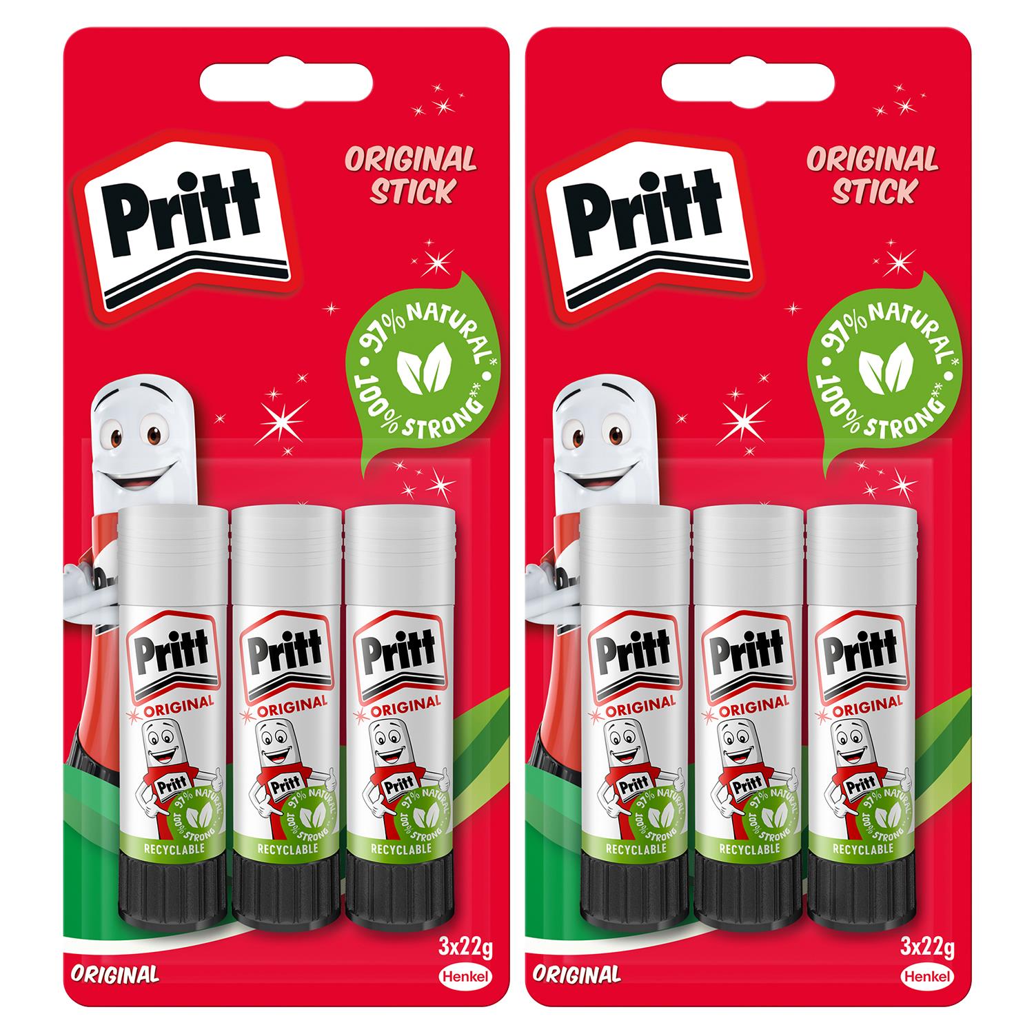 Strong-hold Glue Sticks For School & Office Supplies 22 G, 6 Sticks