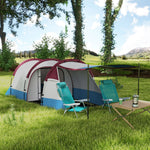 2-3 Man Camping Tunnel Tent W/ Bedroom And Living Room